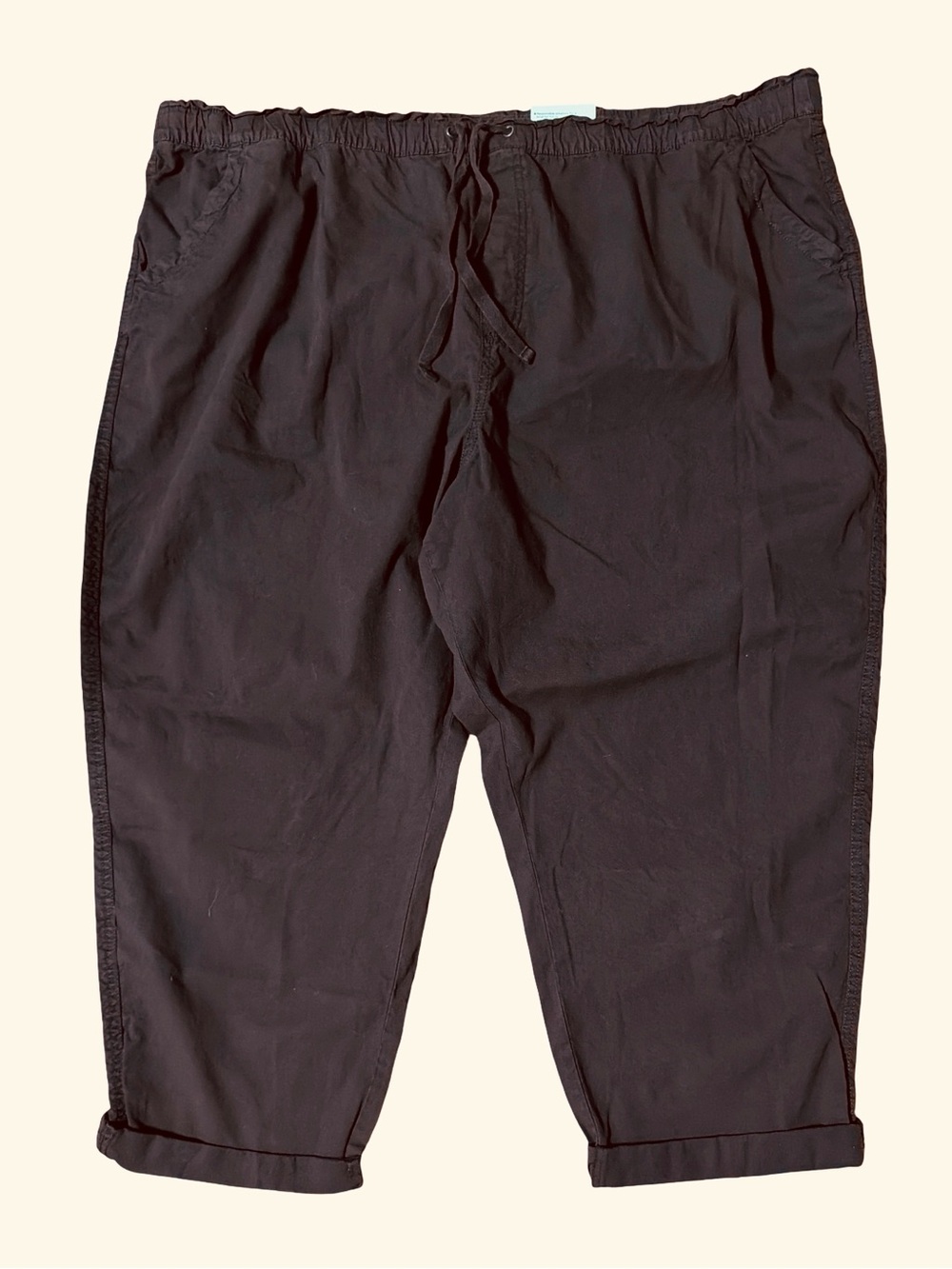 Sonoma Brown Capri Drawstring Pants- Size 3X